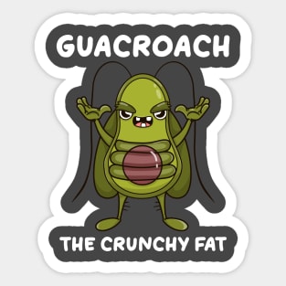 Funny Avocado Cockroach Sticker